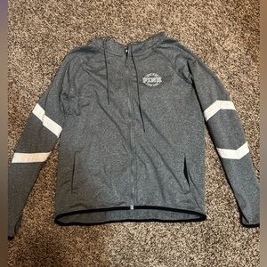 Gray PINK zip up hoodie